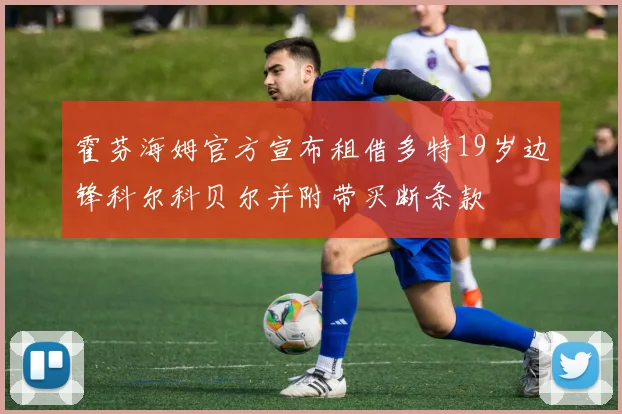 霍芬海姆官方宣布租借多特19岁边锋科尔科贝尔并附带买断条款